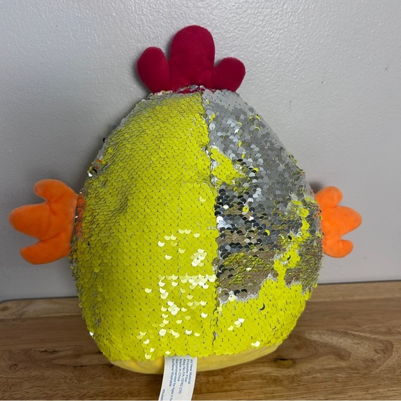Squishmallows Yellow Chicken with Red and Orange Accents - Picture 3 of 3